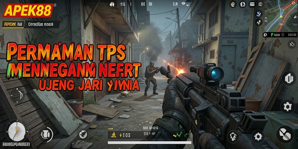 Screenshot APEK88 menampilkan aksi seru dalam permainan TPS.