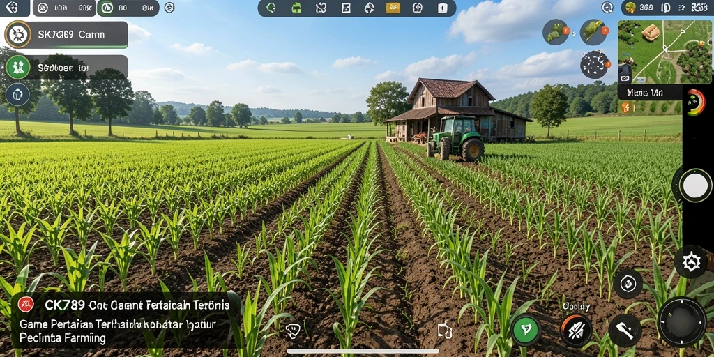 Screenshot CK789 menampilkan aktivitas bertani yang menarik dan seru.