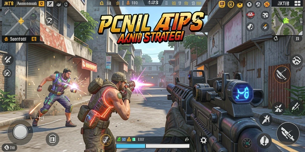 Tangkapan layar gameplay JKT8 yang penuh aksi dalam mode TPS.