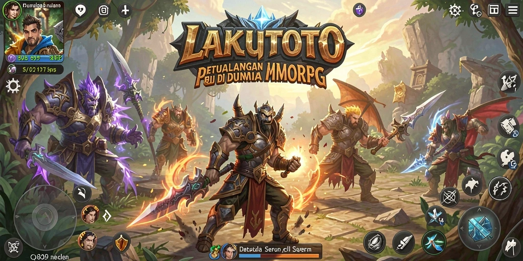 Tampilan gameplay seru dalam dunia MMORPG LAKUTOTO.
