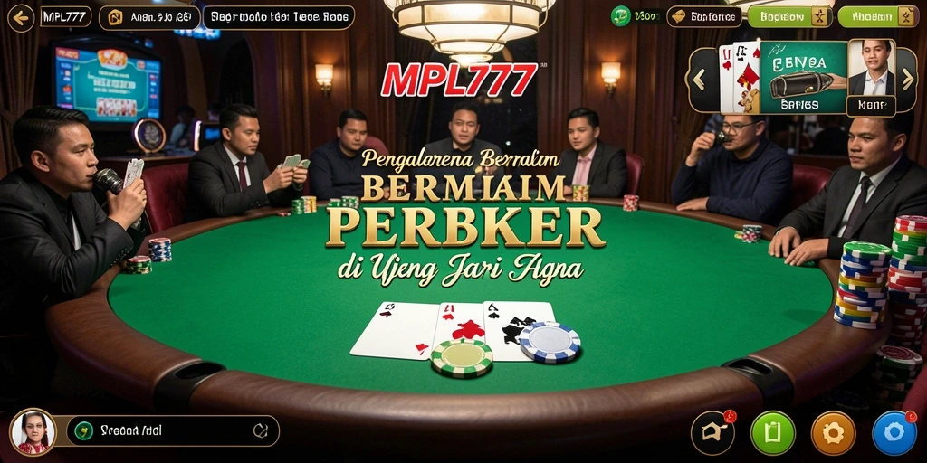 Tampilan menarik dari gameplay poker di MPL777.