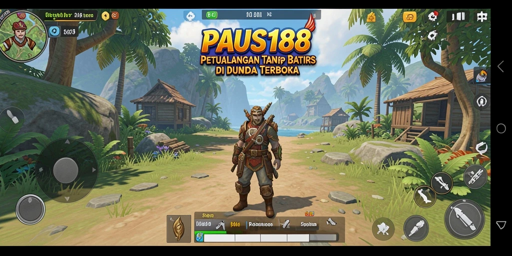 Screenshot menampilkan petualangan seru di dunia terbuka PAUS188.