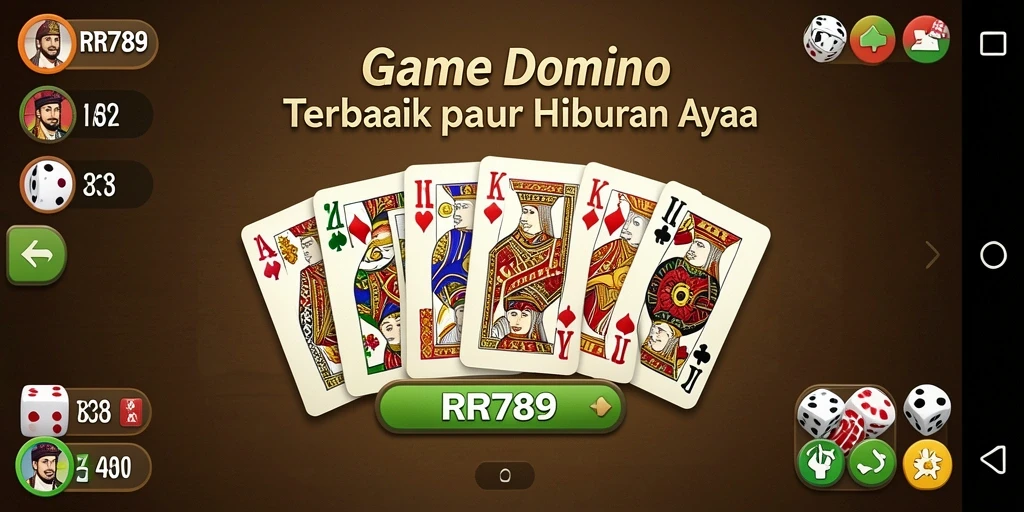 Tampilan gameplay seru dari permainan Domino RR789.