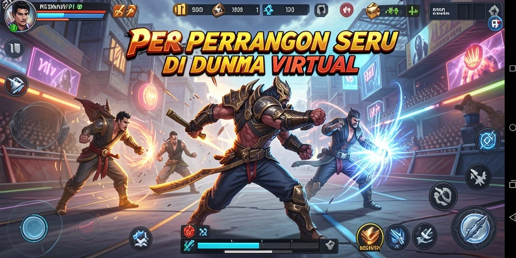 Screenshot permainan RSNVIP8 memperlihatkan aksi pertarungan yang intens.