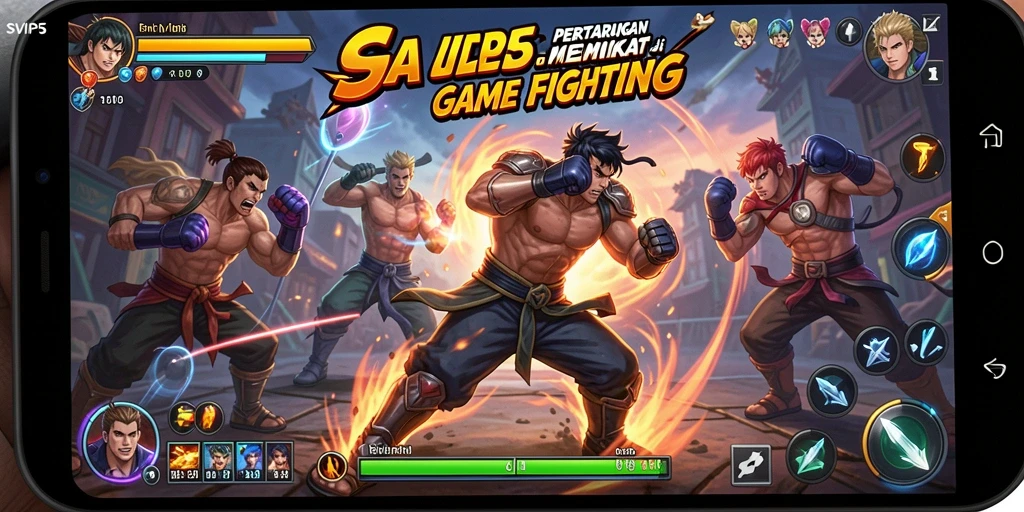 Tampilan gameplay seru dalam SVIP5 dengan pertarungan intens.