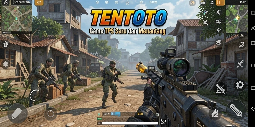 Tampilan gameplay menarik dan seru di TENTOTO.
