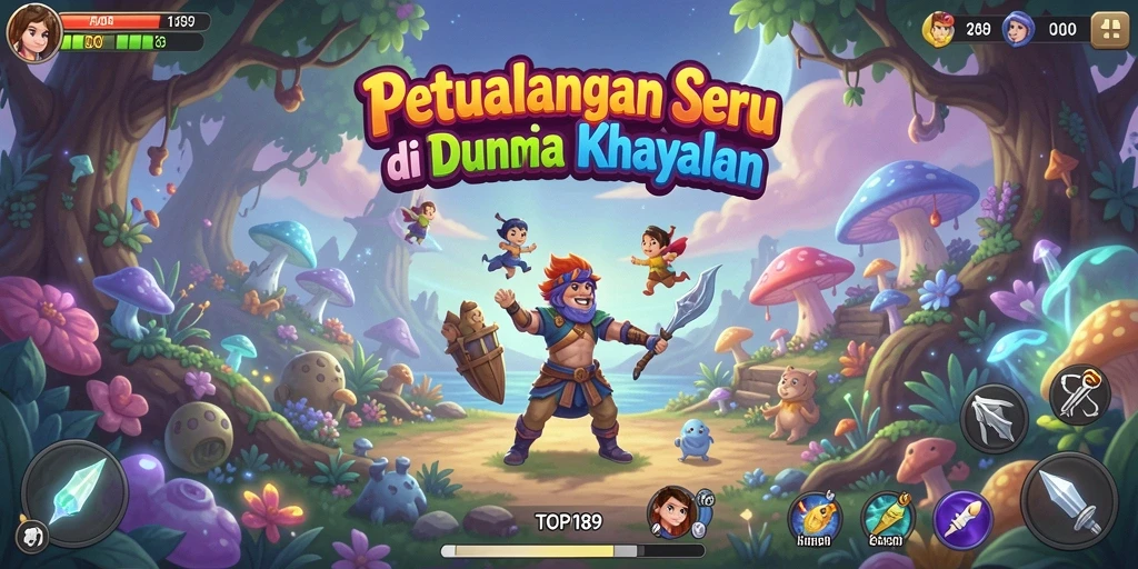 Tampilan gameplay menegangkan dari TOPI189 yang memikat.