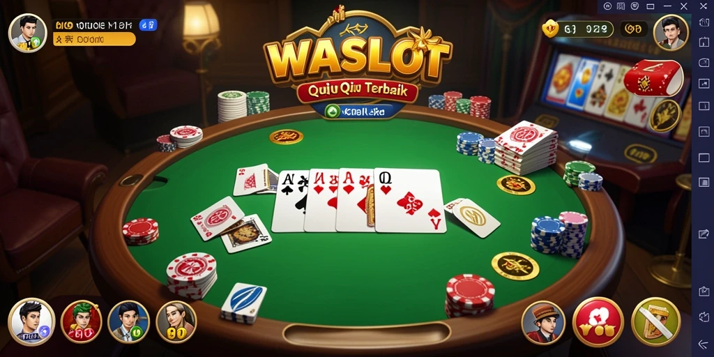 Tampilan gameplay menarik dari game QiuQiu WASLOT.