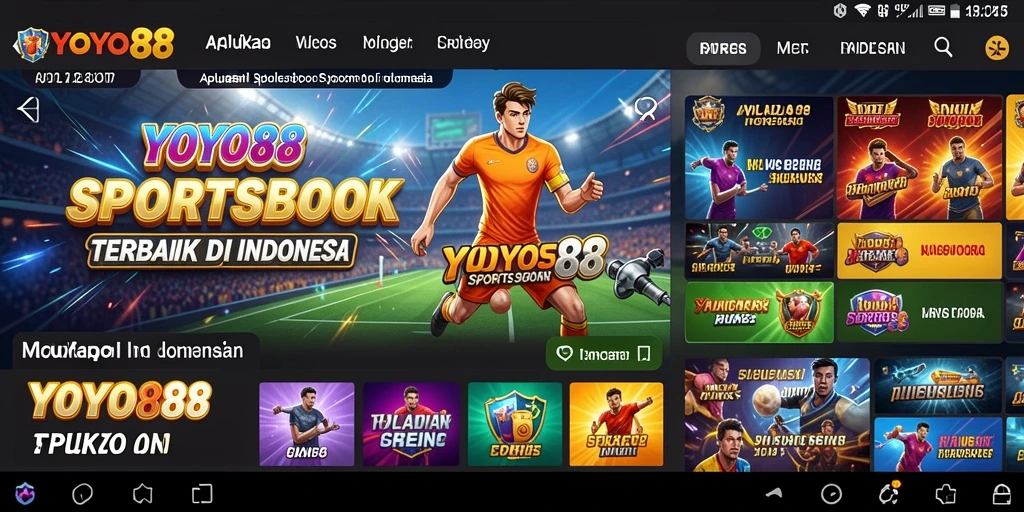 Tampilan utama gameplay <strong>YOYO88</strong> dengan berbagai pilihan taruhan olahraga.